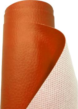 Leder Kunstleder Sofa Sessel Lenkrad Leder (METERWARE) - (Orange)